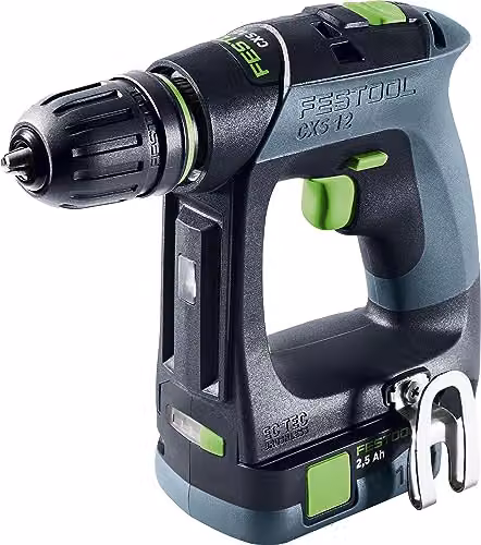 Festool CXS 12 2,5-Plus Taladro atornillador sin cable 12 V 30 Nm Brushless con 2 baterías de 2,5 Ah, cargador y Systainer