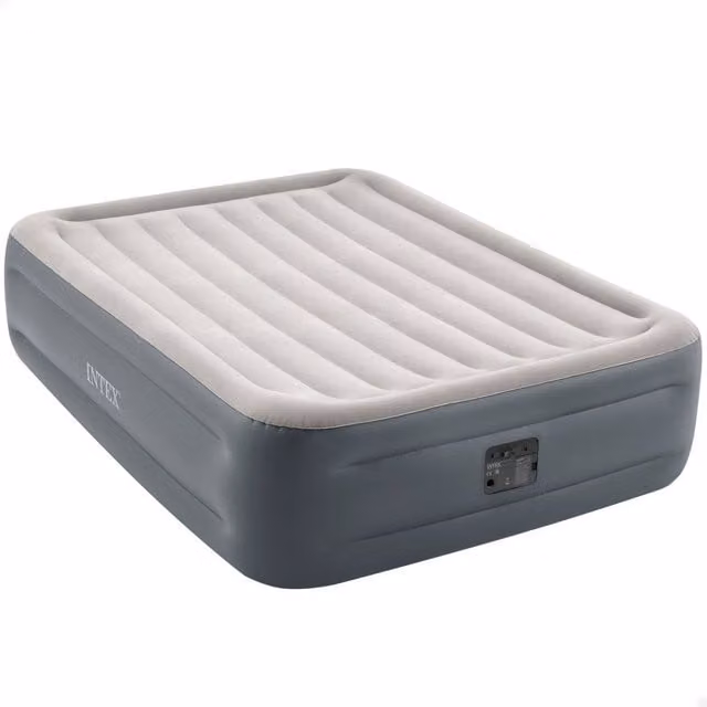 Cama de aire doble Intex Essential Rest de color gris, An/P/Al: 150 x 200 cm