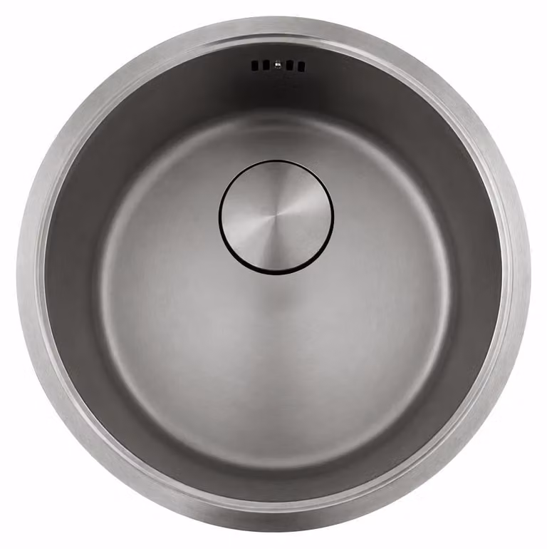 Fregadero de cocina Pure.Sink de acero inoxidable con encimera, diseño de un solo seno, color gris, An/P/Al: 42,5 x 37 x 18 cm
