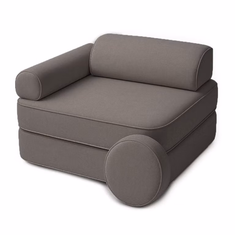 Sillón infantil modular de espuma Bees & Blooms en color marrón