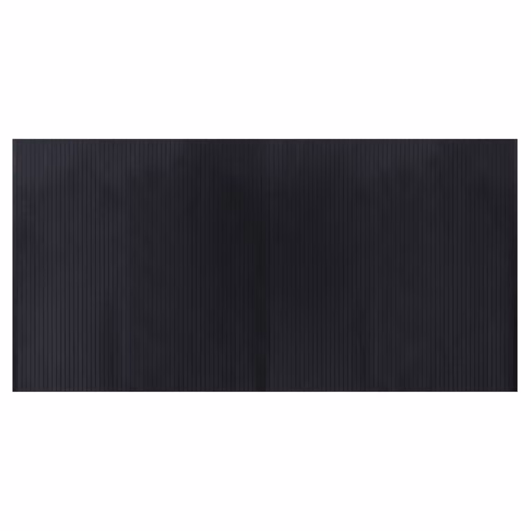 Alfombra rectangular de bambú vidaXL negra de 100 x 200 cm