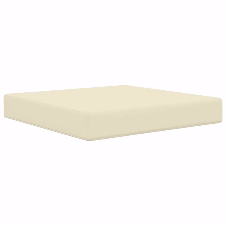 Cojín cuadrado para sofá de exterior vidaXL en poliéster color beige, 60 x 60 cm