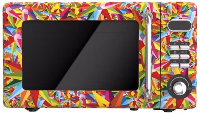 Microondas Cecotec Proclean 5110 Retro Coloring Tech con Grill, 700W y 20 l, Multicolor