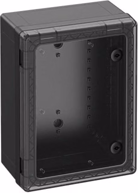 Cuadro eléctrico de distribución Spelsberg Geos-s 3040-18-to/sw de policarbonato en gris y negro, An/P/Al: 40 x 30 x 18 cm