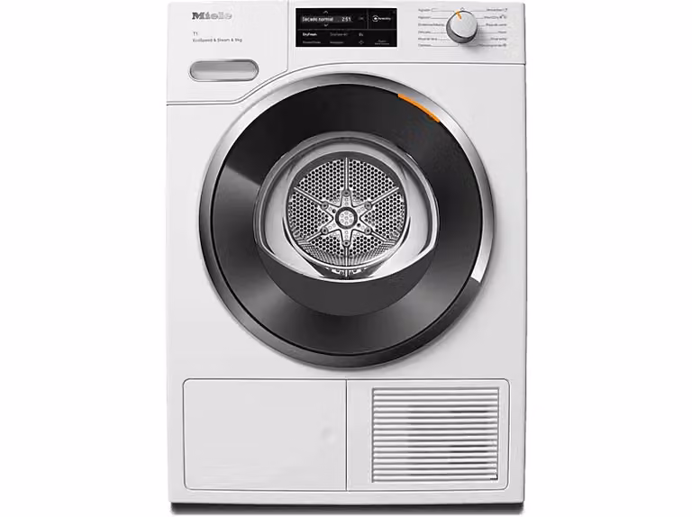 Secadora de bomba de calor Miele TWL780WP EcoSpeed & Steam, 9 kg, Blanco, con programas de vapor y conectividad inteligente