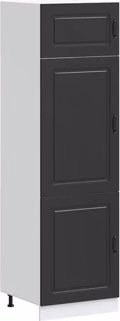 Armario de cocina Helloshop26 Kalmar de estilo moderno en color negro y marrón, An/P/Al: 60 x 57 x 207 cm