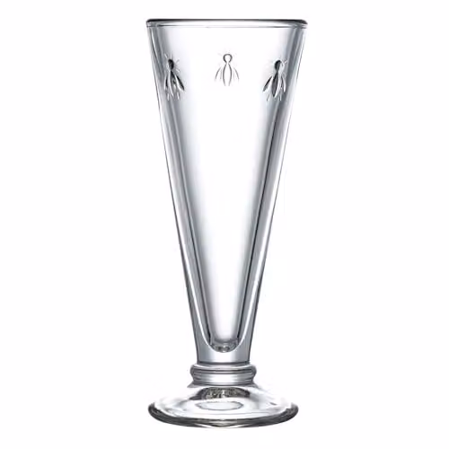 Set de 6 copas de champán La Rochère Abeille de 15 cl en cristal transparente