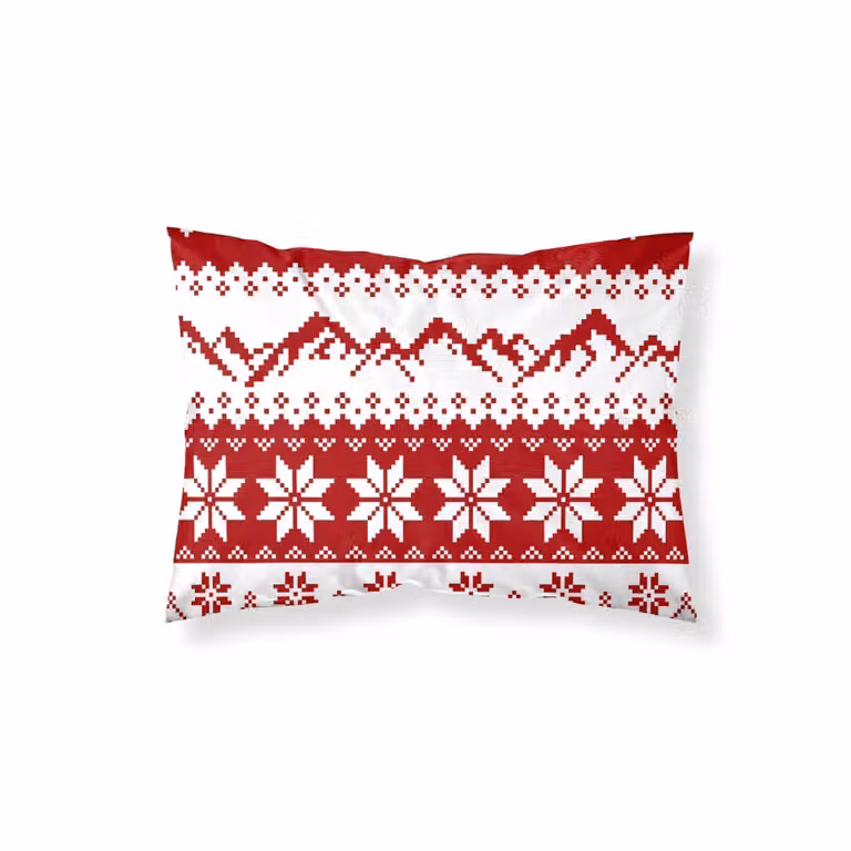 Funda de almohada Muare Home con diseño navideño multicolor de 100% poliéster, An/P/Al: 65 x 65 cm