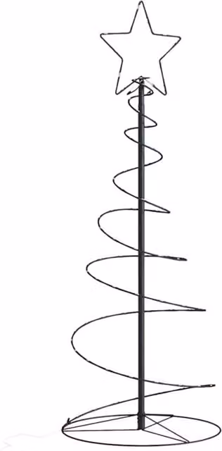 Guirnalda LED para árbol de Navidad vidaXL con 80 LED en color blanco cálido, longitud de 120 cm