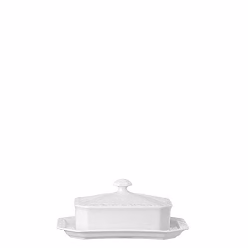 Mantequillera Maria de Rosenthal en porcelana color blanco