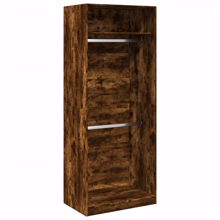 Armario de madera vidaXL color roble ahumado An/P/Al: 80 x 50 x 200 cm