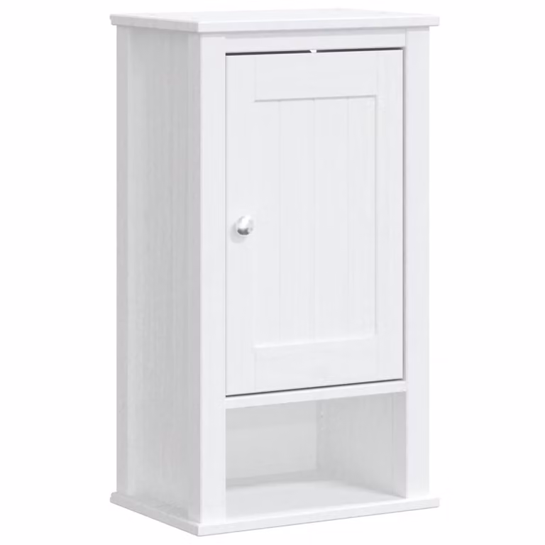 Armario de baño BERG de Maison Exclusive en madera maciza de pino, blanco, An/P/Al: 40 x 27 x 71,5 cm