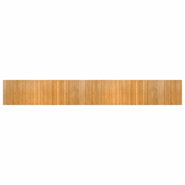Alfombra rectangular de bambú vidaXL color beige y marrón, antideslizante, An/P: 70 x 500 cm