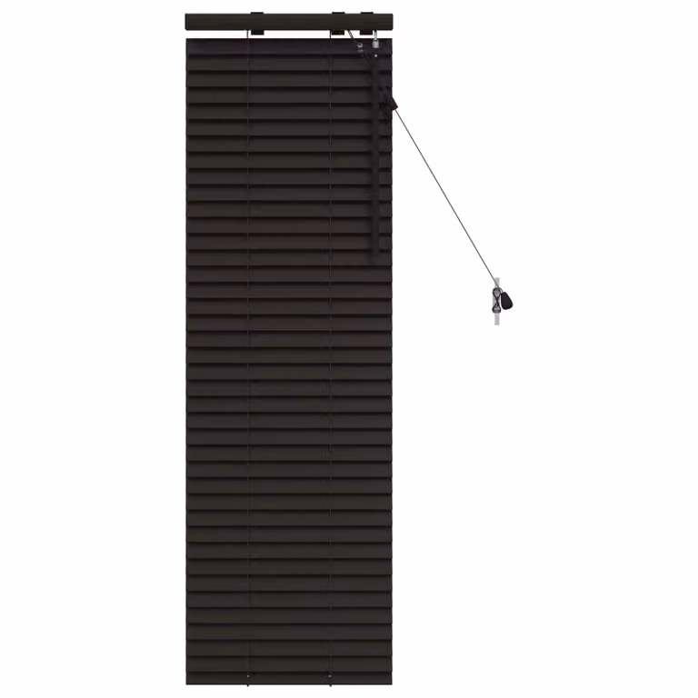 Persiana veneciana de madera vidaXL en marrón oscuro, An/Al: 45 x 130 cm, 35 mm