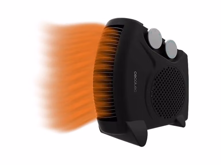 Calefactor portátil Cecotec ReadyWarm 2000 Max Dual Black de 2000W con 3 modos de funcionamiento y termostato
