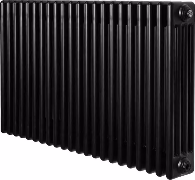 Radiador Tradicional Horizontal de 4 Columnas Monster Shop en Acero Negro de 1280W An/P/Al: 101 x 60 x 7 cm