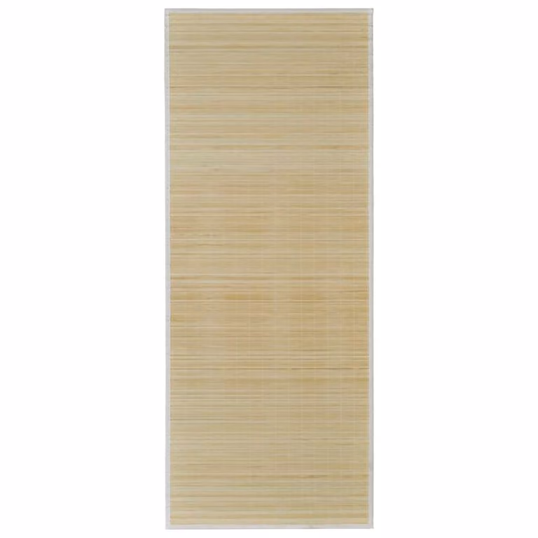 Alfombra rectangular de bambú vidaXL en color beige, An/P: 120 x 180 cm