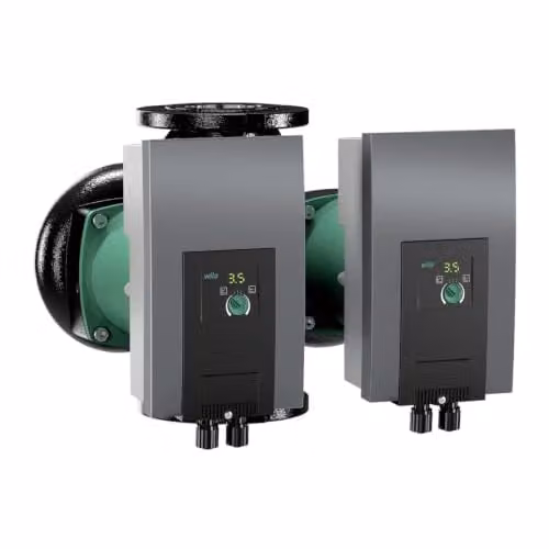 Bomba de circulación gemelar Wilo Yonos MAXO-D 40/0,5-12 con brida DN40 PN6/10, 550W, color gris