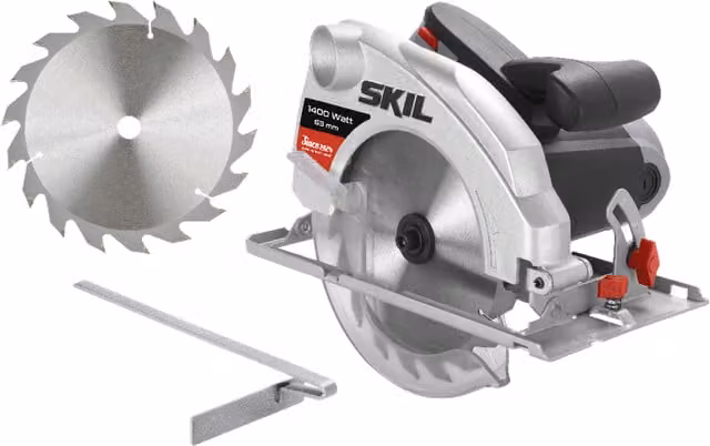 Sierra circular Skil 1054AA de 1400 W con disco de 184 mm y capacidad de corte de 63 mm