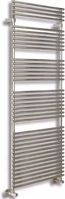 Toallero radiador Flauto Irsap con 2 espacios en color plata