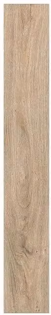 Suelo laminado Logoclic NK34 Roble Santorini color marrón y beige, resistente al agua, estilo escandinavo, An/P/Al: 138 x 19,1 x 1,2 cm