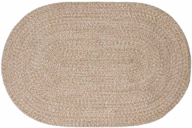 Alfombra de área de yute moderna vidaXL, color blanco y beige, An/P: 122 x 183 cm