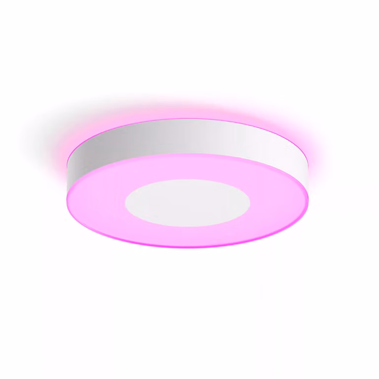 Lámpara de techo Philips Hue White & Color Ambiance Infuse LED multicolor de diseño moderno y forma redonda
