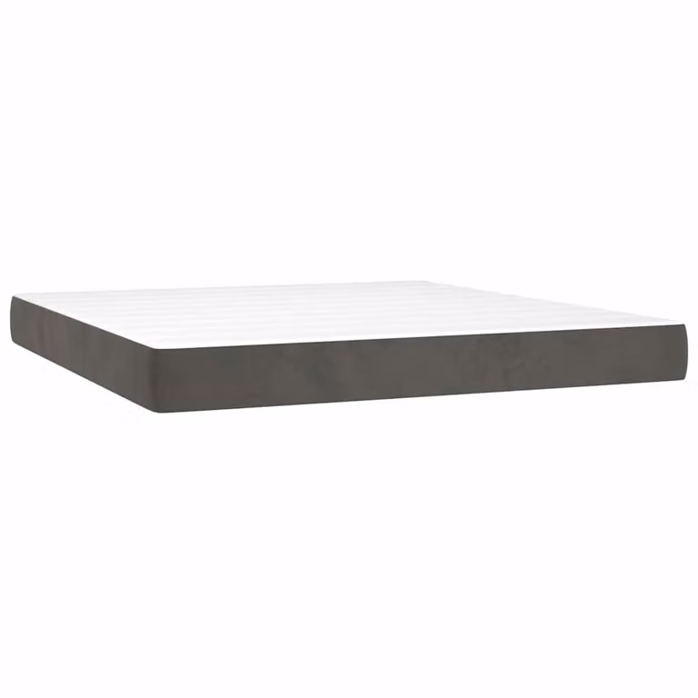 Colchón de muelles ensacados vidaXL H3 en gris y blanco, An/P/Al: 152 x 203 x 20 cm