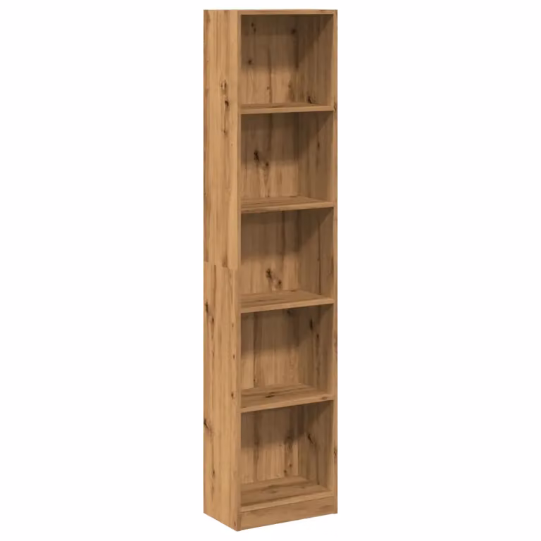 Librería Artisan de vidaXL en color roble, An/P/Al: 40 x 24 x 176 cm