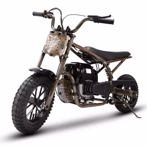 Mini Moto Todoterreno ORYXEARTH para Niños con Motor de Gasolina de 37,7 CC y Neumáticos Off-Road de 2 Ruedas