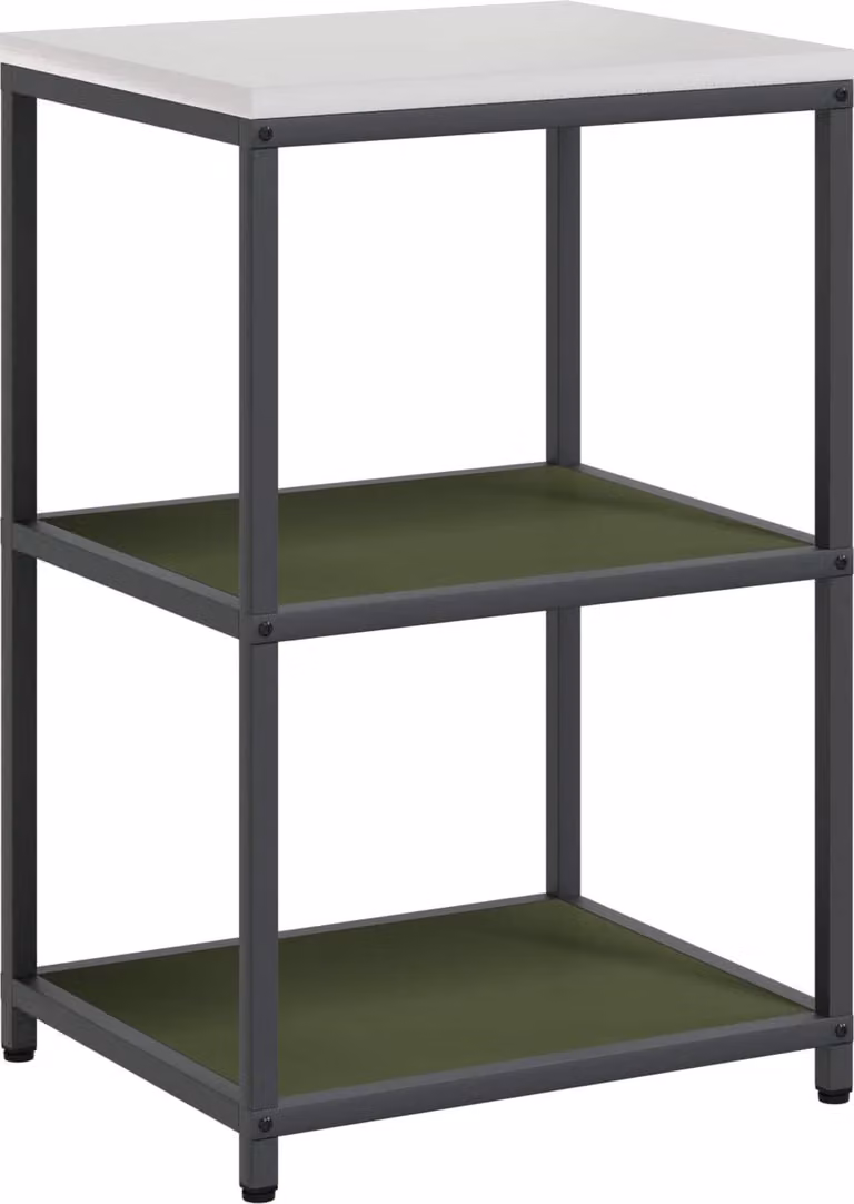 Armario de almacenamiento Syfax para cocina o jardín en color verde mate, An/P/Al: 60 x 50 x 92 cm