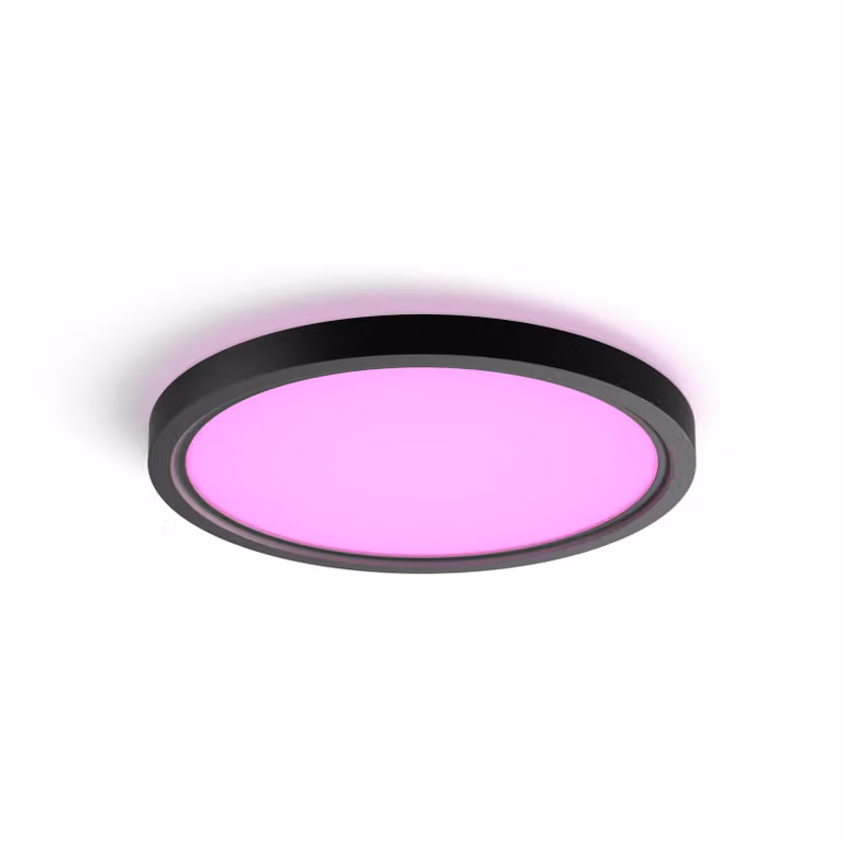 Panel de techo LED Philips Hue White & Color Ambiance Tento, redondo, negro, Diámetro: 29,1 cm