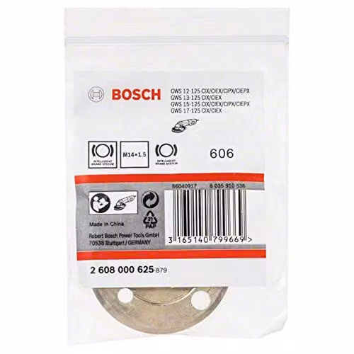 Tuerca de brida Bosch de 1,5 mm en acabado brillante multicolor
