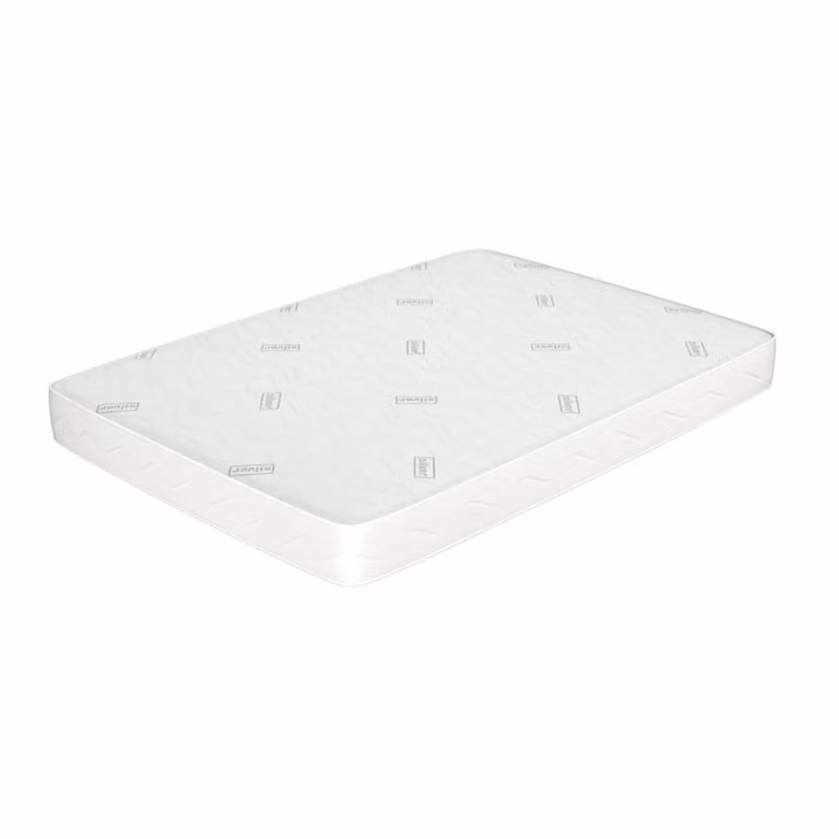 Colchón MiaSuite con gel y revestimiento antibacterial Silver en color blanco, An/P/Al: 140 x 190 x 16 cm