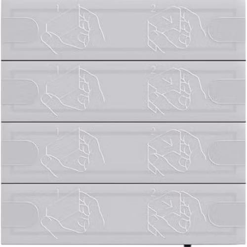 Pulsador KNX Gira Tastsensor 4 Komfort de 4 teclas en color antracita