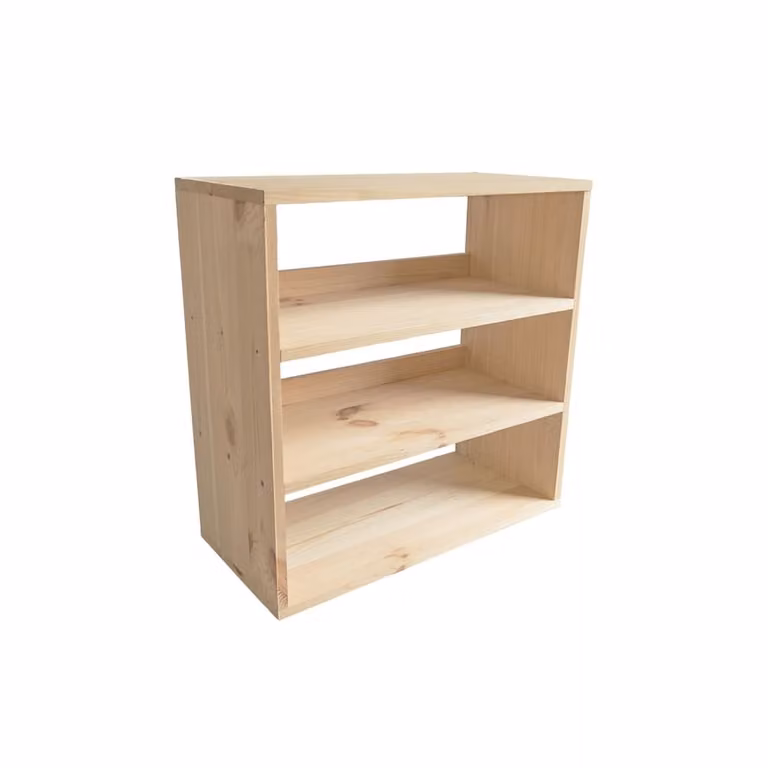 Botellero modular de madera Box & beyond para 18 botellas, color marrón, An/P/Al: 53 x 25 x 53 cm