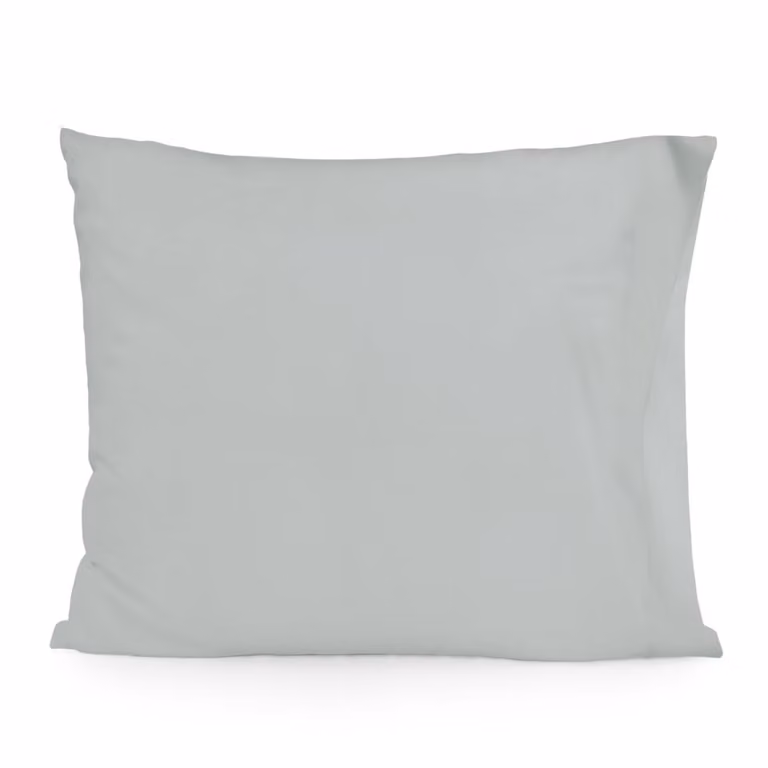 Funda de almohada Happy Friday de algodón gris de 60 x 70 cm