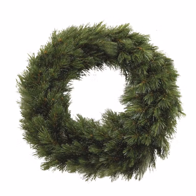 Corona decorativa forest frosted verde Triumph Tree para colgar An/P/Al: 60 x 10 x 60 cm