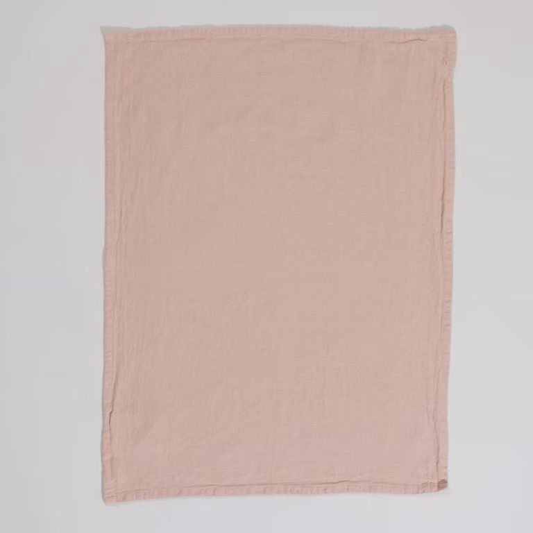 Paño de cocina de algodón orgánico AZILISE color rosa, altamente absorbente, An/P: 50 x 70 cm
