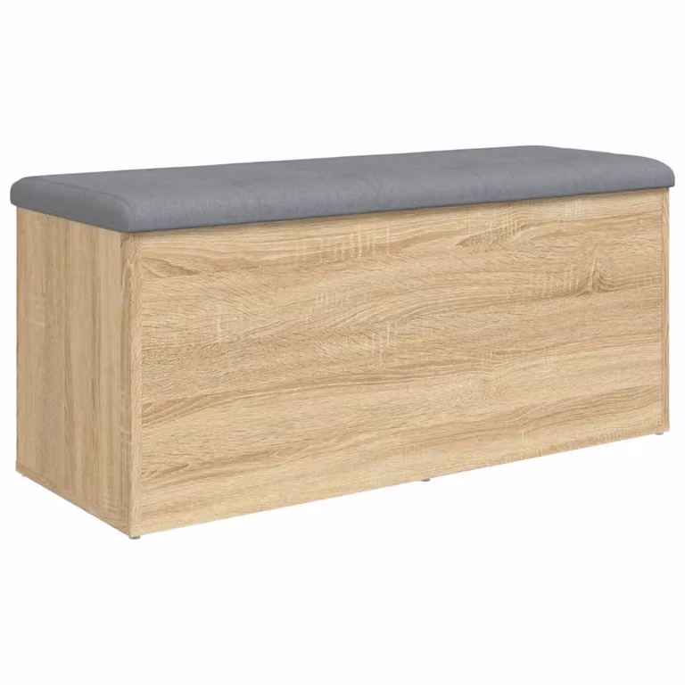 vidaXL Banco de almacenaje para zapatos de madera MDF color roble sonoma An/P/Al: 110 x 42 x 45 cm