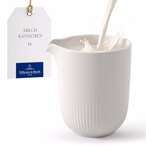 Jarra de leche y salsas Villeroy & Boch Afina de porcelana blanca, capacidad 0,17 l