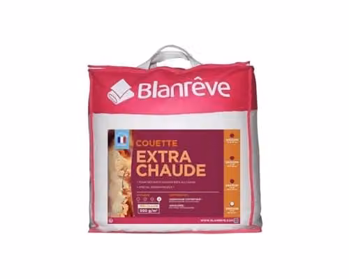 Edredón de microfibra Blanrêve extra cálido en color blanco, An/P: 240 x 260 cm