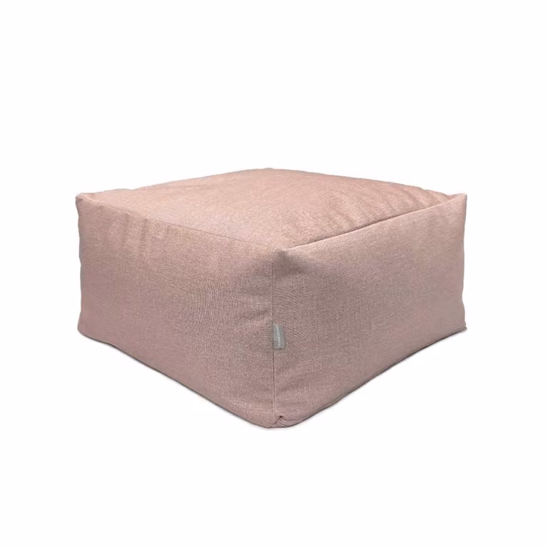 Puff de algodón Naf Naf en color rosa con funda desenfundable, An/P/Al: 50 x 50 x 25 cm