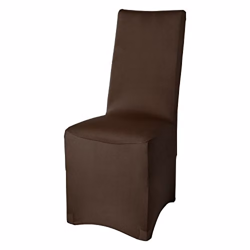 Funda elástica bi-elástica para sillas de comedor Beautissu, color marrón, con certificación Oeko-Tex