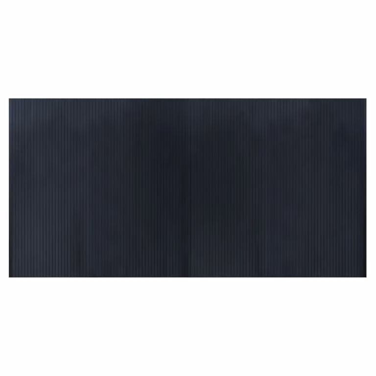 Alfombra rectangular de bambú y polipropileno vidaXL gris An/P: 100 x 200 cm