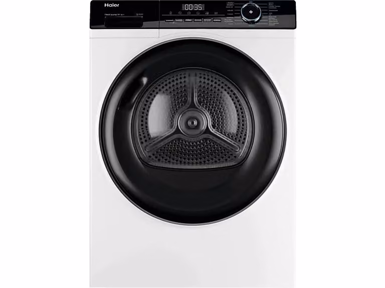 Secadora de bomba de calor Haier I-Pro Series 3 HD90-A3939-IB, 9 kg, Blanco, An/P/Al: 59,5 x 66,5 x 85 cm