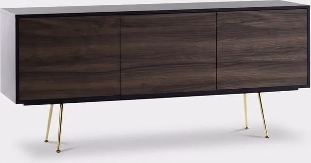 Aparador moderno Sayen de Zanini Design en marrón y negro