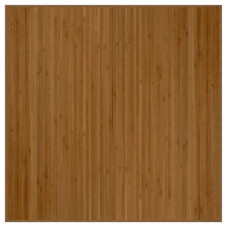 Alfombra cuadrada de bambú vidaXL marrón de 100 x 100 cm