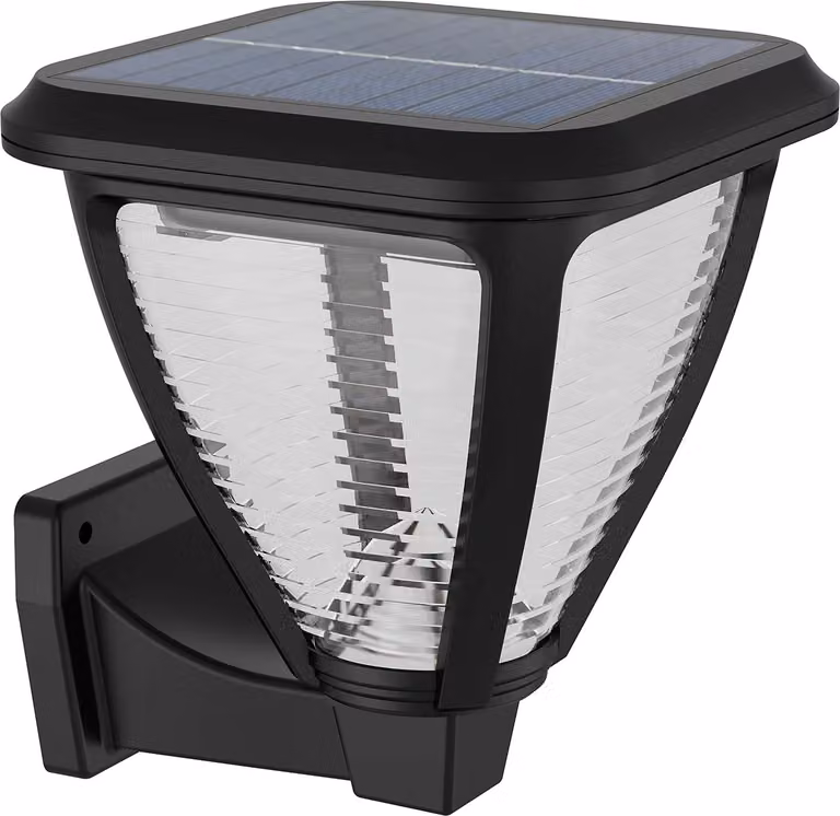 Aplique de pared Philips Vapora LED de 1,5 W para exterior en color negro, ideal para jardín o terraza con protección IP44 y sensor crepuscular