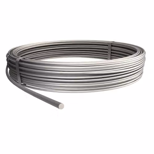 Conductor de aluminio OBO RD 8-ALU color plata de 8 mm
